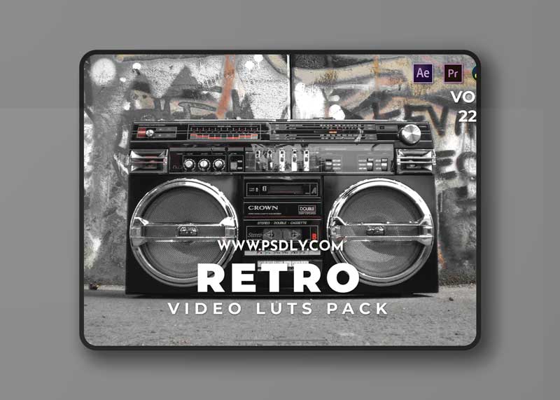 Retro Pack Video LUTs Vol.22 7UABY47 1 Retro Pack Video LUTs Vol.22 7UABY47