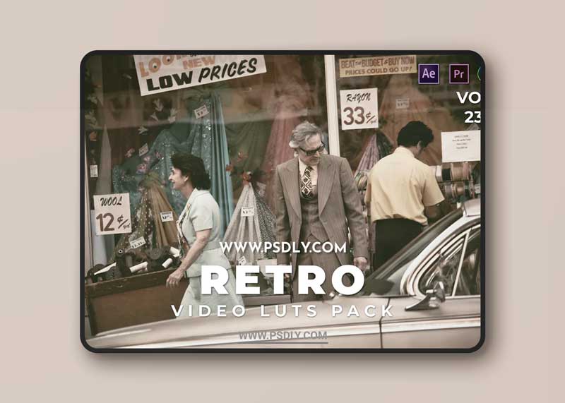 Retro Pack Video LUTs Vol.23 E6NAFWL 1 Retro Pack Video LUTs Vol.23 E6NAFWL
