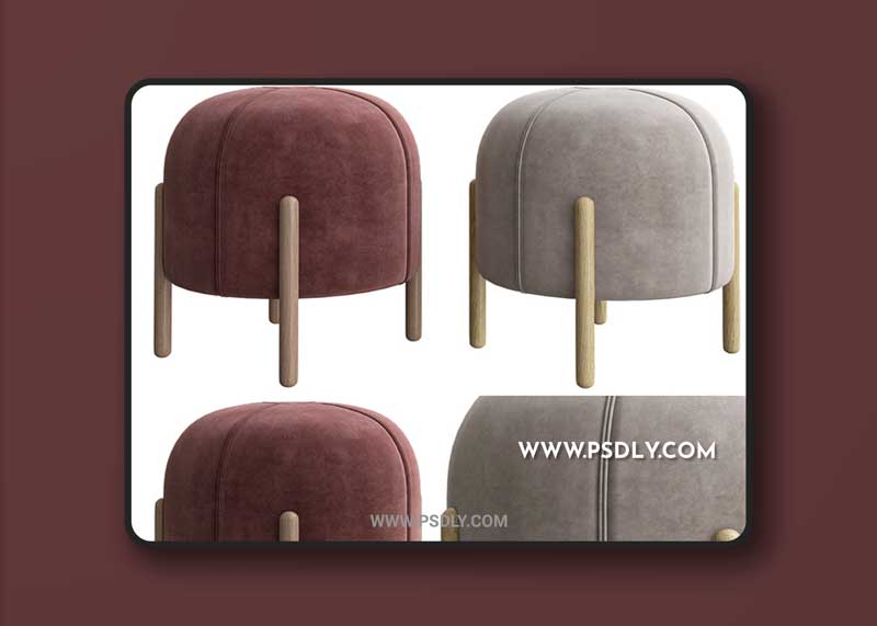 Sally stool 3D Model 1 Sally stool 3D Model