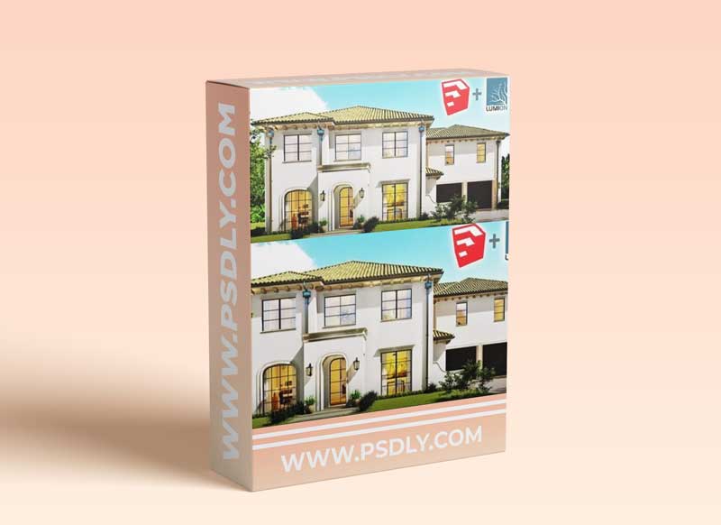 SketchUp 2D to 3D - Spanish Architecture 1 SketchUp 2D to 3D - Spanish Architecture