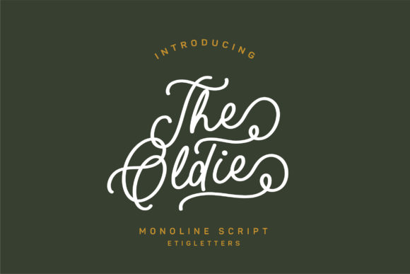The Oldie Script Font 1 The Oldie Script Font