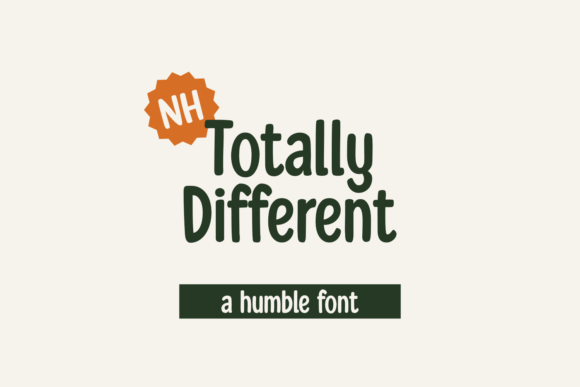 Totally Different Font 1 Totally Different Font
