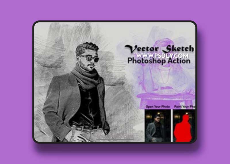 Vector Sketch Photoshop Action 15268886 1 Vector Sketch Photoshop Action 15268886