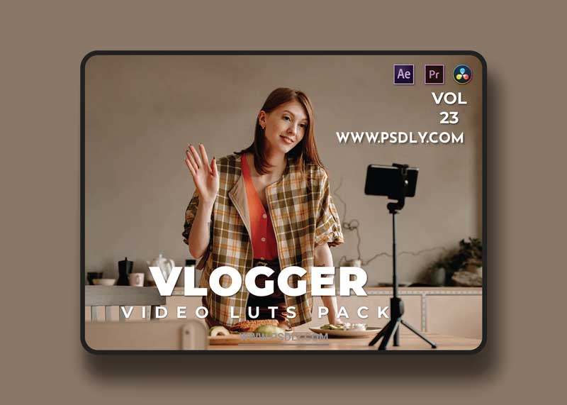 Vlogger Pack Video LUTs Vol.23 1 Vlogger Pack Video LUTs Vol.23