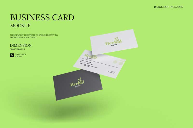 Floating Business Card - Mockup 6QVCK54 1 Floating Business Card - Mockup 6QVCK54