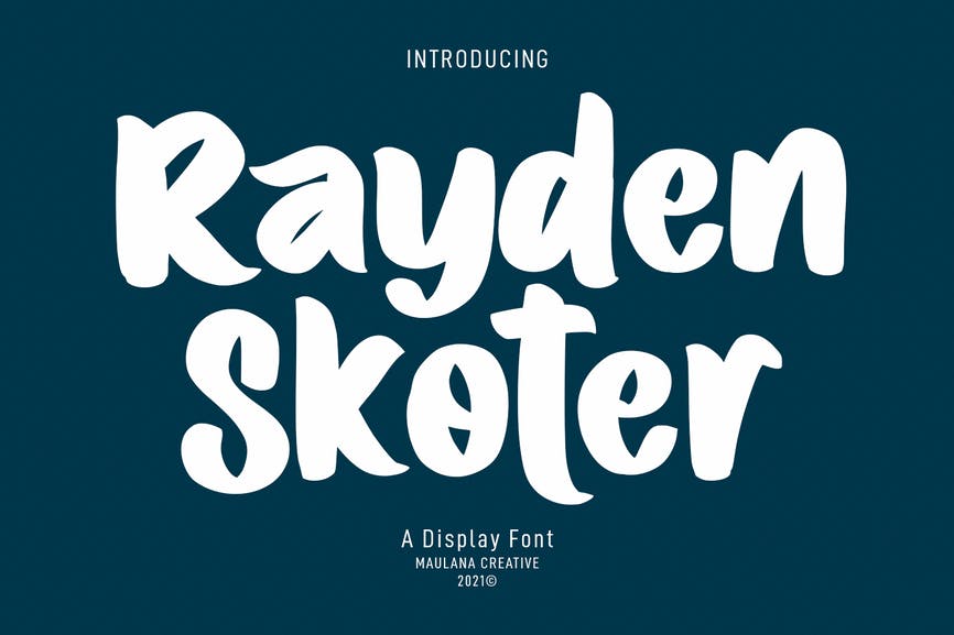 Rayden Skoter Display Font 1 Rayden Skoter Display Font