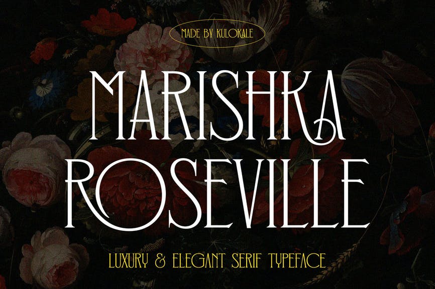 Marishka Roseville - Vintage Display Serif Font 1 Marishka Roseville - Vintage Display Serif Font