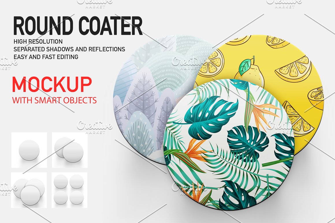 CreativeMarket - COASTER MOCKUP SET 4891657 1 CreativeMarket - COASTER MOCKUP SET 4891657