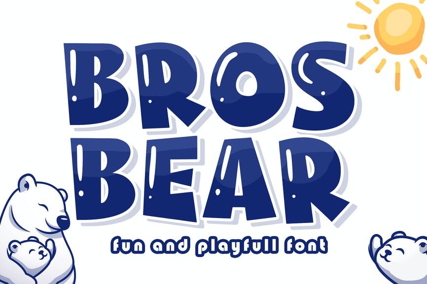 Bros Bear Friendly Logo Font 1 Bros Bear Friendly Logo Font
