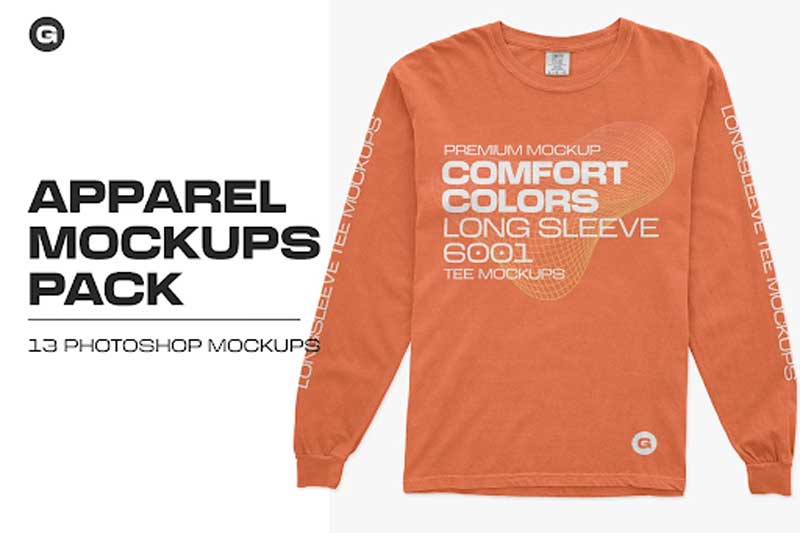 CreativeMarket - Comfort Colors Long Sleeve Mockups 5934053 1 CreativeMarket - Comfort Colors Long Sleeve Mockups 5934053