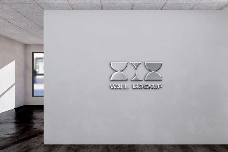 Wall Branding Logo Mockup KEWPJ59 1 Wall Branding Logo Mockup KEWPJ59