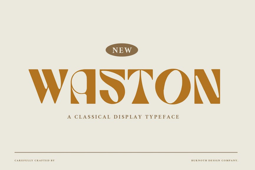 Waston - Retro Display Font 1 Waston - Retro Display Font
