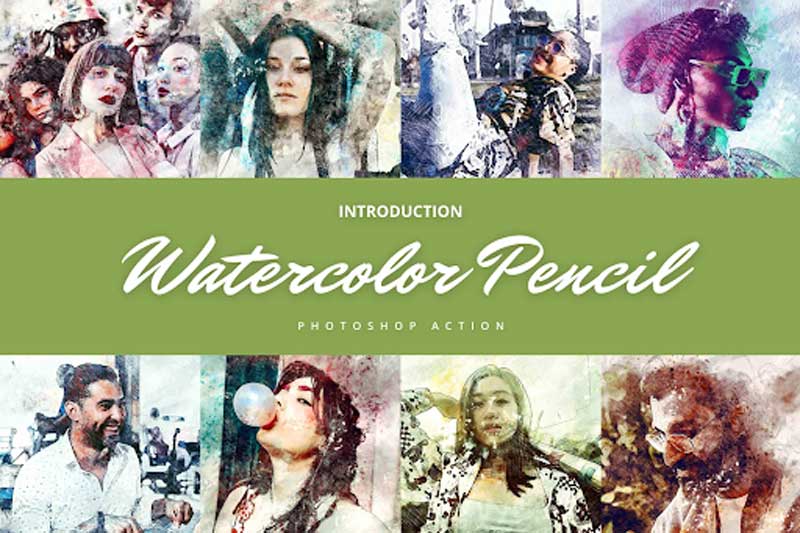 CreativeMarket - Watercolor Pencil Effect 6082702 1 CreativeMarket - Watercolor Pencil Effect 6082702