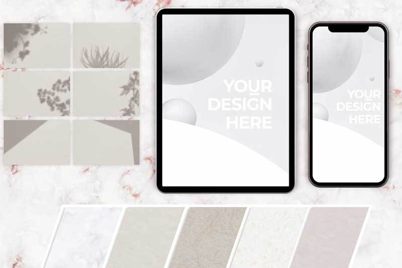 Smartphone and Tablet Scene Creator Mockup 2HP4T3M 1 Smartphone and Tablet Scene Creator Mockup 2HP4T3M