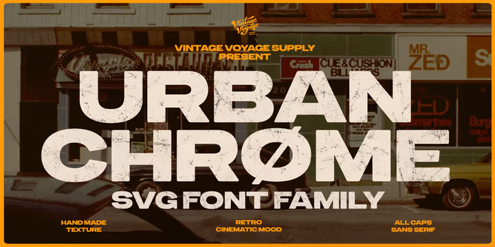 Urbanchrome Font Family 1 Urbanchrome Font Family