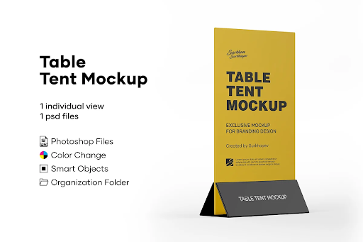 CreativeMarket - Plastic Table Tent Mockup 5242102 1 CreativeMarket - Plastic Table Tent Mockup 5242102