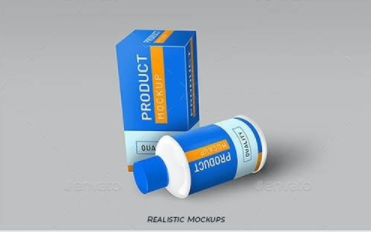 GraphicRiver - Bottle and Box Mockup 27083603 1 GraphicRiver - Bottle and Box Mockup 27083603