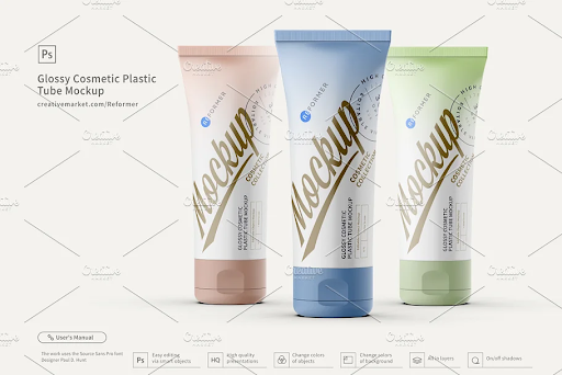 CreativeMarket - 3 Cosmetic Plastic Tube Mockup 3305999 1 CreativeMarket - 3 Cosmetic Plastic Tube Mockup 3305999