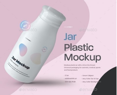GraphicRiver - 3 MockupscPlastic Jar 28005845 1 GraphicRiver - 3 MockupscPlastic Jar 28005845
