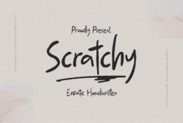 Scratchy Font 1 Scratchy Font