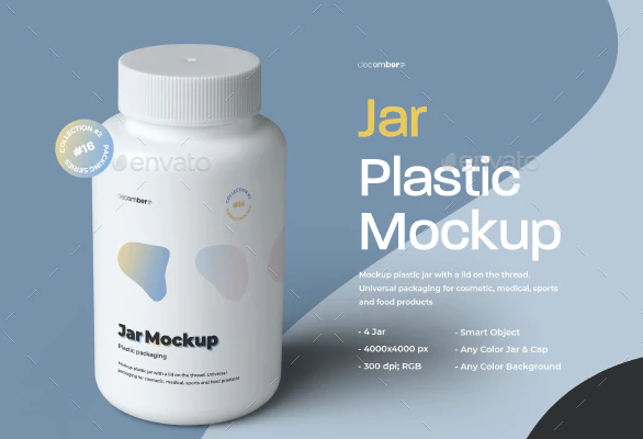 GraphicRiver - 4 Mockups Plastic Jar 28001672 1 GraphicRiver - 4 Mockups Plastic Jar 28001672