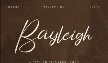 Bayleigh – Stylish Signature Font 1 Bayleigh – Stylish Signature Font