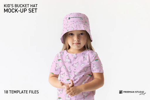 CreativeMarket - Kid's Bucket Hat Mock-Up Set 6405612 1 CreativeMarket - Kid's Bucket Hat Mock-Up Set 6405612