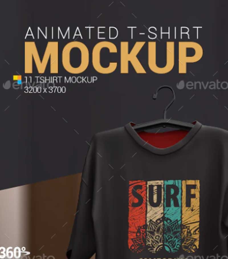 GraphicRiver - Animated T-Shirt Mockup 23833740 1 GraphicRiver - Animated T-Shirt Mockup 23833740