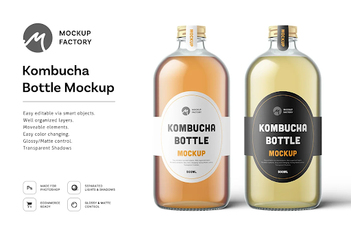 CreativeMarket - Kombucha Bottle Mockup 5193947 1 CreativeMarket - Kombucha Bottle Mockup 5193947