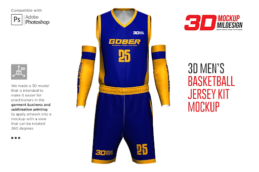CreativeMarket - 3D Men's Basketball Jersey Mockup 5963509 1 CreativeMarket - 3D Men's Basketball Jersey Mockup 5963509