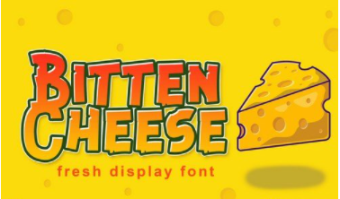 Bitten Cheese Advertisement Font 1 Bitten Cheese Advertisement Font