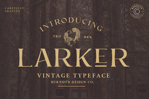 Larker - Vintage Font 1 Larker - Vintage Font