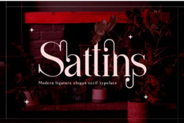 Sattins Font 1 Sattins Font