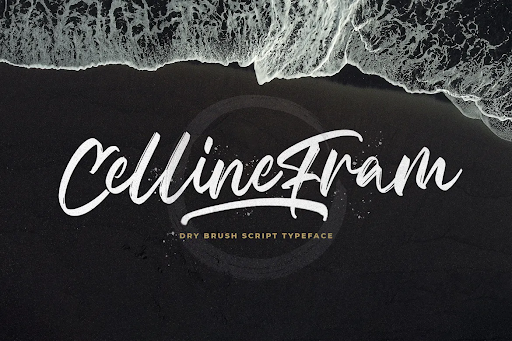 Celline Fram - Textured Brush Font Q7AEVYC 1 Celline Fram - Textured Brush Font Q7AEVYC