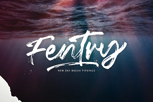 Fentry - Textured Brush Font JFL6TV9 1 Fentry - Textured Brush Font JFL6TV9