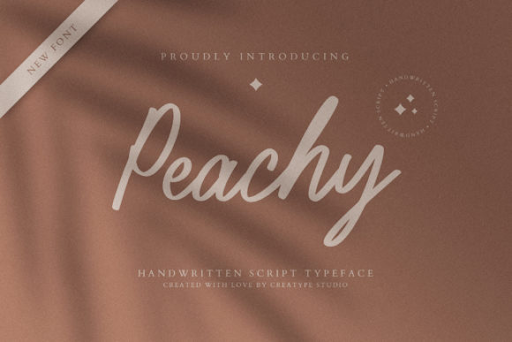 Peachy Script Font 1 Peachy Script Font