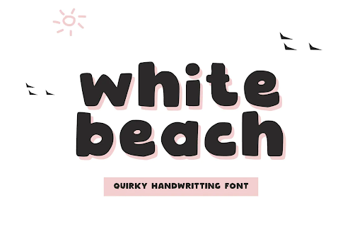 White Beach - Quirky Handwritting Font Y4PMFCG 1 White Beach - Quirky Handwritting Font Y4PMFCG