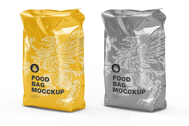 Plastic Food Bag Mockup - Front View VBY6TR8 1 Plastic Food Bag Mockup - Front View VBY6TR8