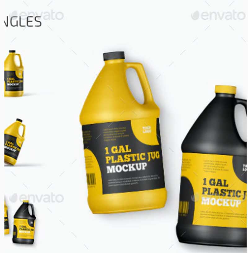 GraphicRiver - 1 Gal Plastic Jug Mockup Set 33211196 1 GraphicRiver - 1 Gal Plastic Jug Mockup Set 33211196