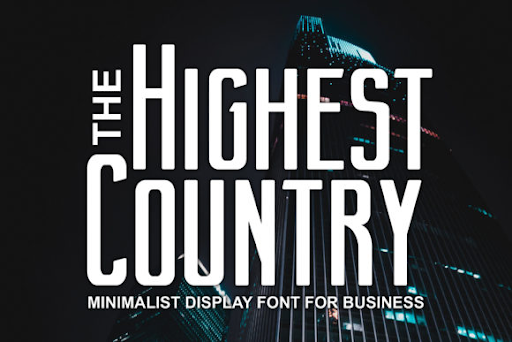 Highest Country Font 1 Highest Country Font