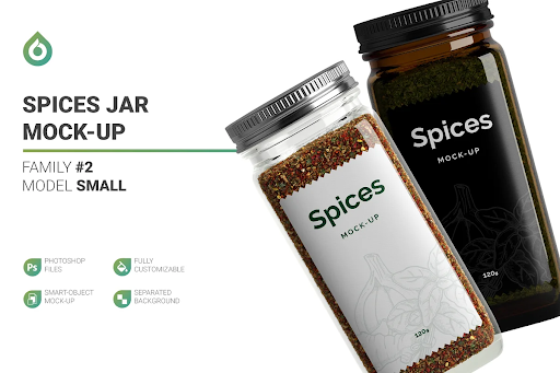 CreativeMarket - Spices Jar Mockup 5471675 1 CreativeMarket - Spices Jar Mockup 5471675