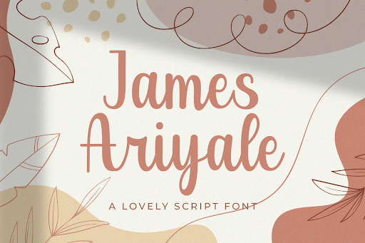 James Ariyale - Handwritten Font CHZE6R9 1 James Ariyale - Handwritten Font CHZE6R9