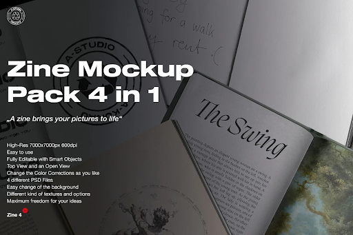 CreativeMarket - Zine Mockup Pack 3 in 1 5751368 1 CreativeMarket - Zine Mockup Pack 3 in 1 5751368