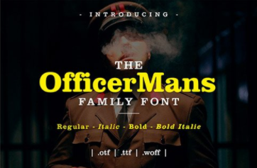 CM - Officer Mans Family Font 5535284 1 CM - Officer Mans Family Font 5535284