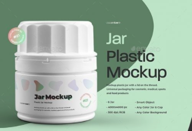 GraphicRiver - 6 Mockups Plastic Small Jar 28153481 1 GraphicRiver - 6 Mockups Plastic Small Jar 28153481