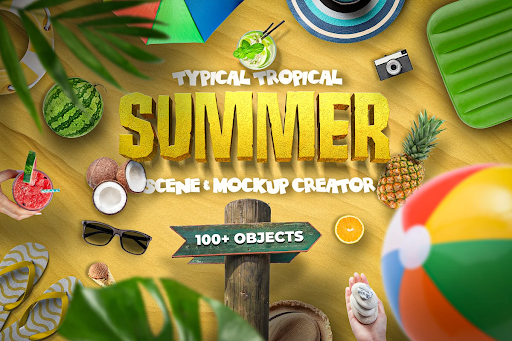 CreativeMarket - Summer Scene and Mockup Creator 6417911 1 CreativeMarket - Summer Scene and Mockup Creator 6417911