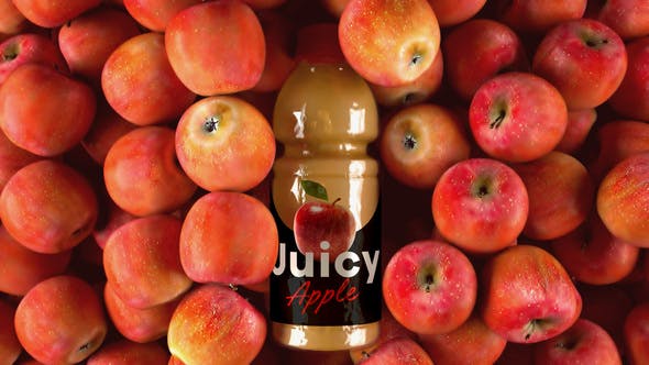 Videohive Red Apple Juice Bottle Label Mockup 32810586 1 Videohive Red Apple Juice Bottle Label Mockup 32810586