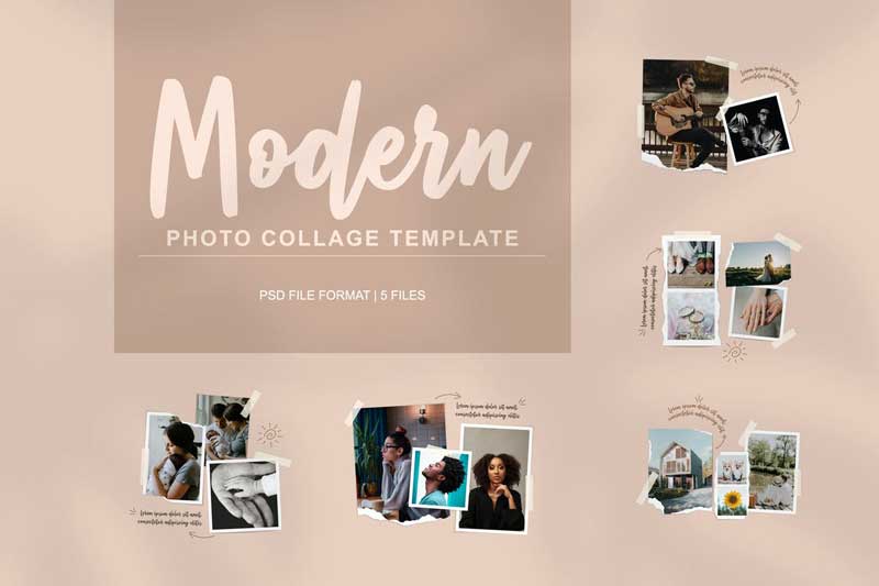 Modern Photo Collage Template 94AEBT7 1 Modern Photo Collage Template 94AEBT7