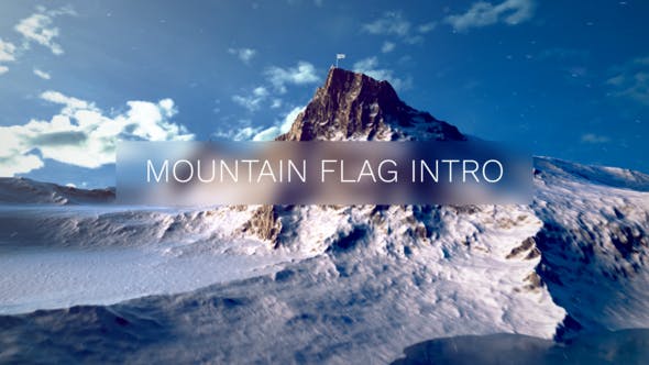 Videohive Mountain Flag Intro 33797074 1 Videohive Mountain Flag Intro 33797074
