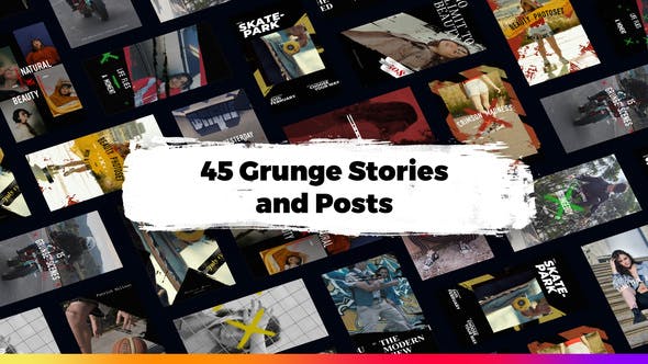 Videohive 45 Grunge Instagram Stories 34003239 1 Videohive 45 Grunge Instagram Stories 34003239